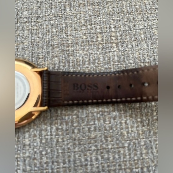 MEN’s BOSS Leather Strap Wrist watch - Picture 4 of 9